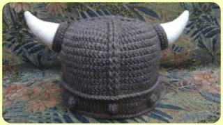 Шапка шлем викинга крючком схема